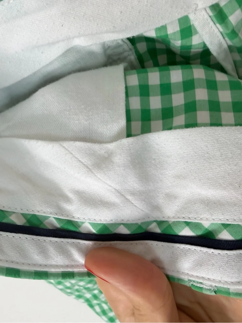 Polo Golf White Green Gingham Shorts RL Preppy Size 36